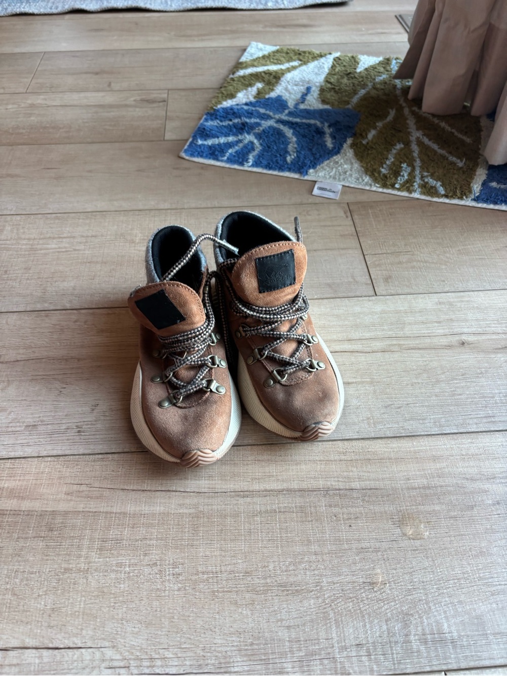 Sorel Kids Tan Brown Lace-Up Sneakers
